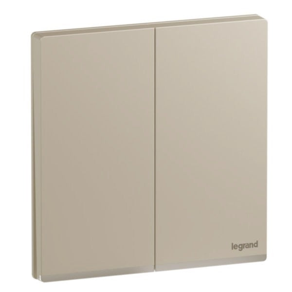 Legrand Galion Up Champagne - 2Gang 1Way