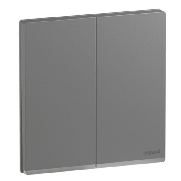 Legrand Galion Up Dark Silver - 2Gang 2Way