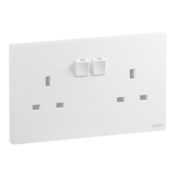 Legrand Galion Up White - Double Socket 13Ax2