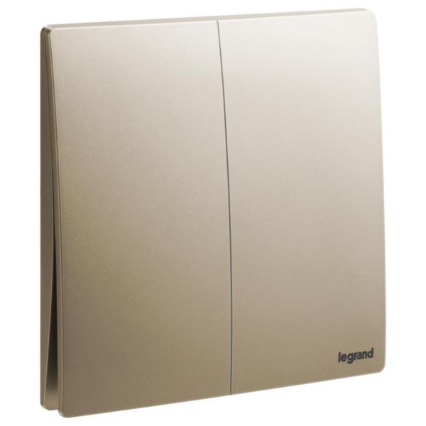Legrand Mallia Senses Dark Bronze - 2Gang 1Way