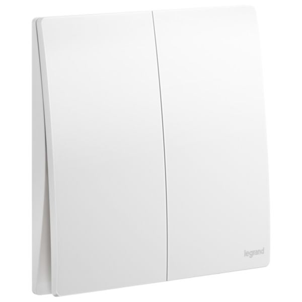 Legrand Mallia Senses White - 2Gang 2Way