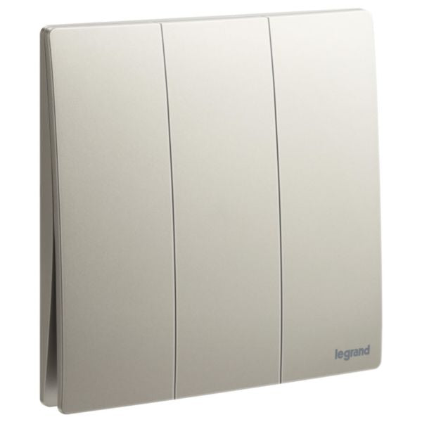 Legrand Mallia Senses Champagne - 3Gang 2Way