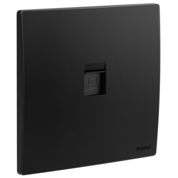 Legrand Mallia Senses Matt Black - Cat6 Data Socket