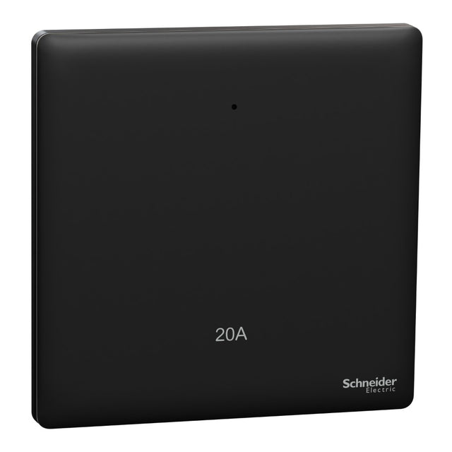 Schneider Electric Unica X Jet Black - 1Gang 20Amp (Heater/Master etc)