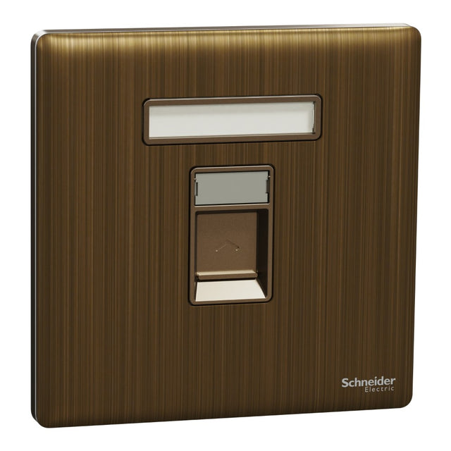 Schneider Electric Unica X Antique Brass - Cat6 Data Socket