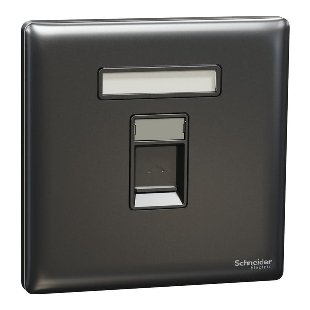 Schneider Electric Unica X Dark Grey - Cat6 Data Socket