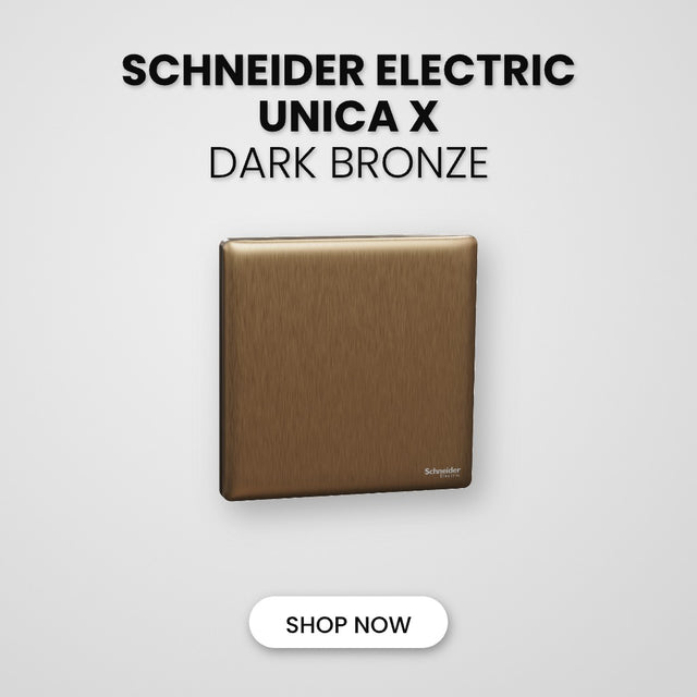 Schneider Electric Unica X Dark Bronze switch and socket