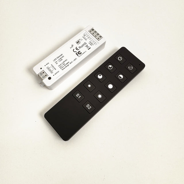 black LED dimer remote