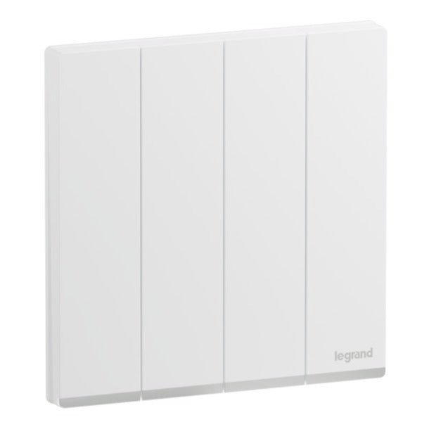 Legrand Galion Up White - 4Gang 1Way