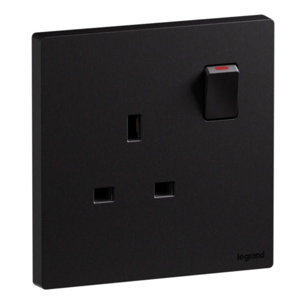 Legrand Galion Up Graphite - Single Socket 13A