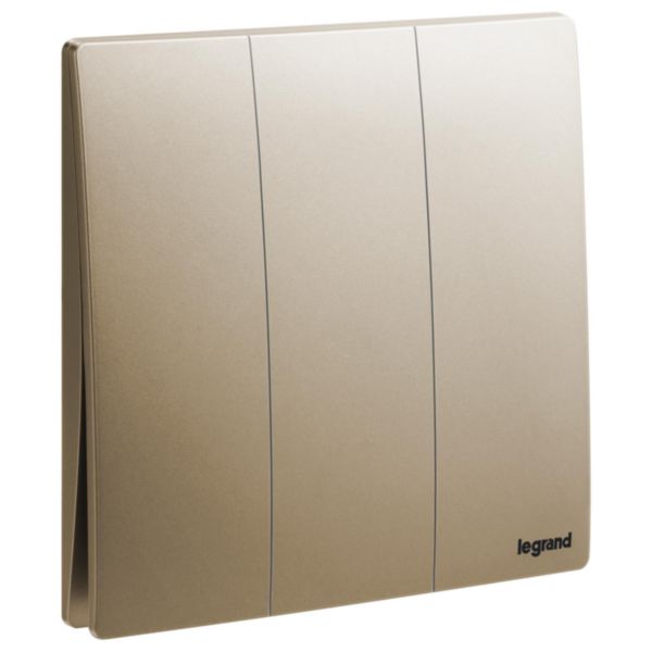 Legrand Mallia Senses Dark Bronze - 3Gang 2Way