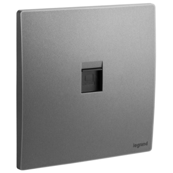 Legrand Mallia Senses Dark Silver - Cat6 Data Socket