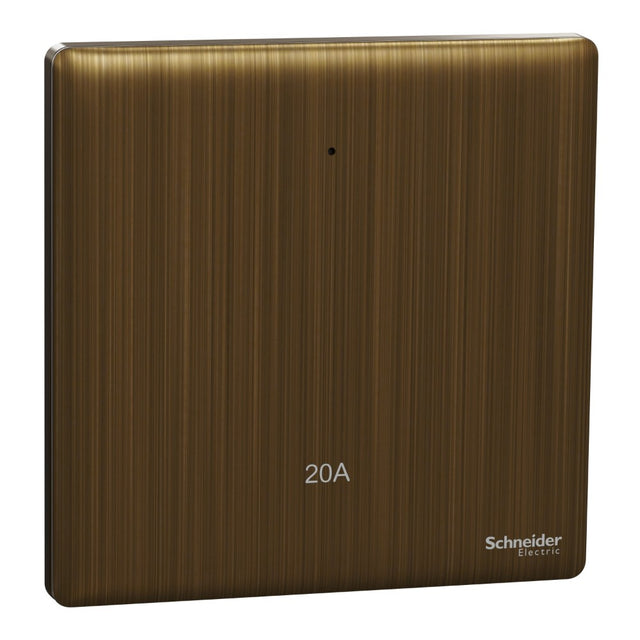 Schneider Electric Unica X Antique Brass - 1Gang 20Amp (Heater/Master etc)