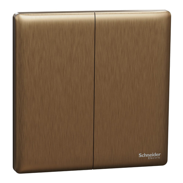 Schneider Electric Unica X Dark Bronze - 2Gang 2Way