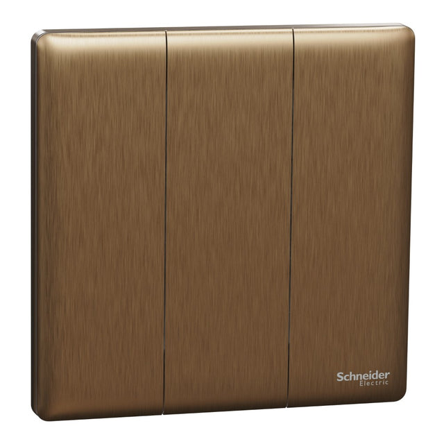 Schneider Electric Unica X Dark Bronze - 3Gang 2Way