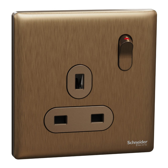 Schneider Electric Unica X Dark Bronze - Single Socket 13A