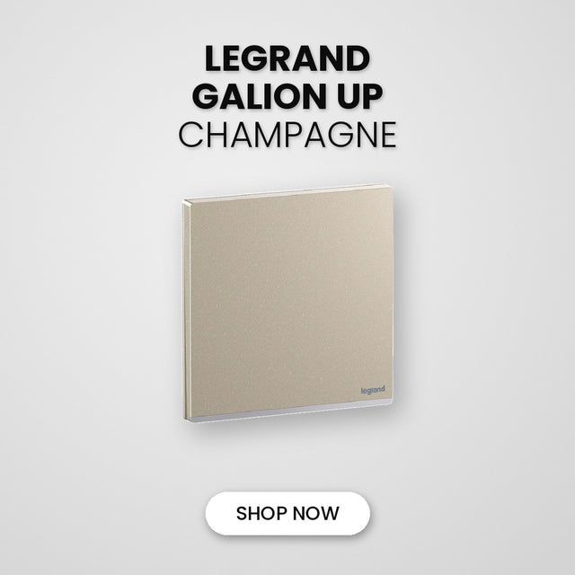 Legrand Galion Up Champagne switch and socket