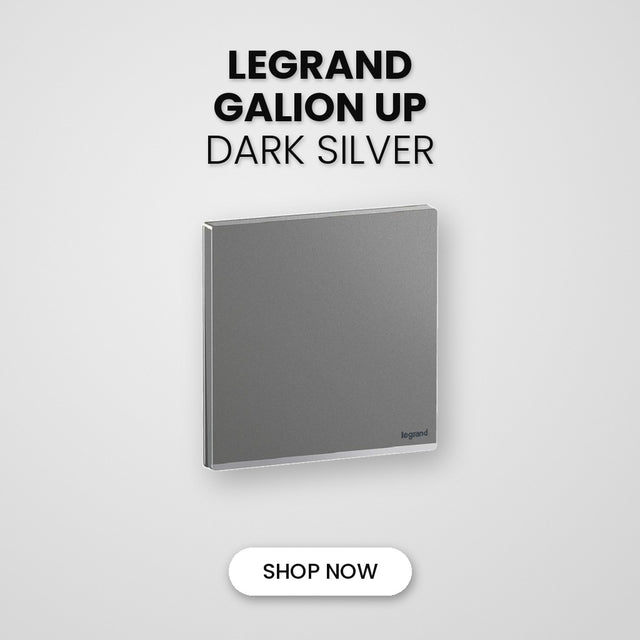 Legrand Galion Up Dark Silver switch and socket