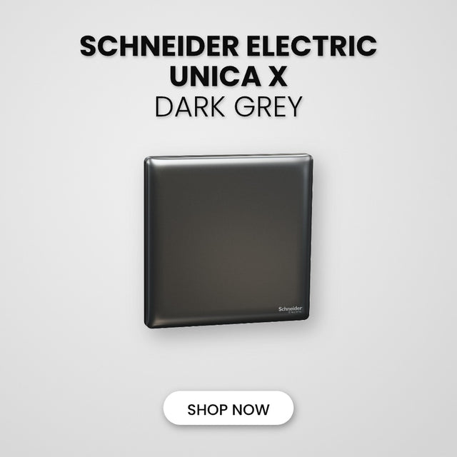 Schneider Electric Unica X Dark Grey switch and socket